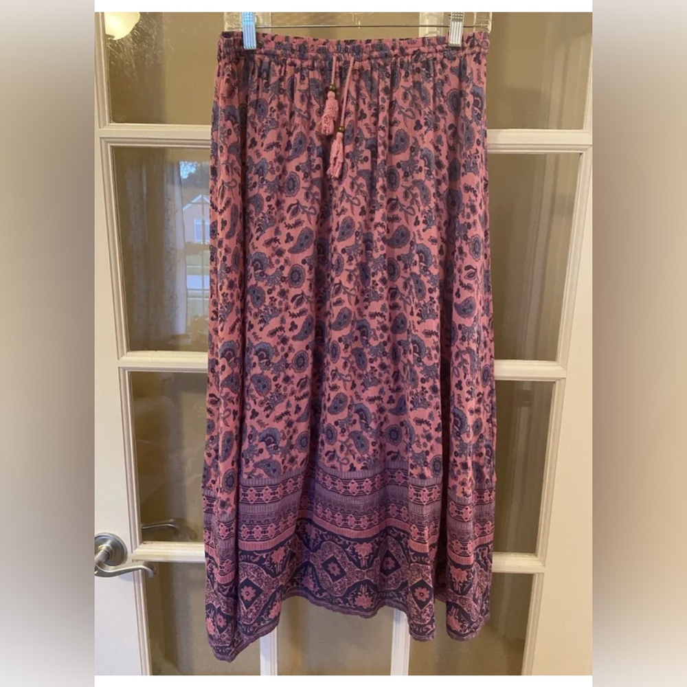 Spell and the Gypsy Collective Journey Purple Mulberry Maxi Skirt Size XL EUC